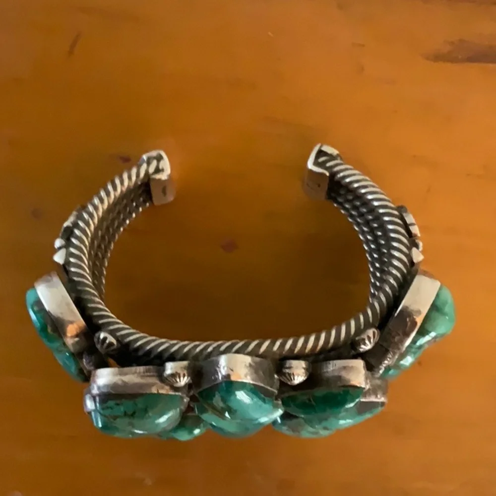 🌟Navajo Turquoise Sterling Cuff - Picture 10 of 16